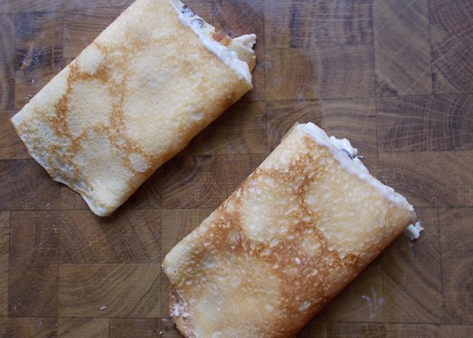 ... in zwei Hälften teilen ...