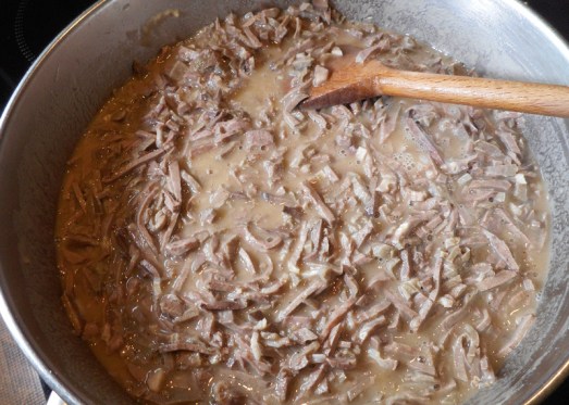 Geschnittene Innereien und ...